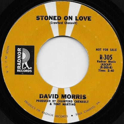 David Morris (3) : I'd Rather Switch Than Fight / Stoned On Love (7", Promo, Styrene)