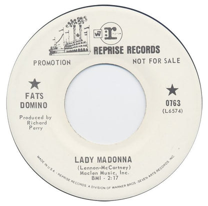 Fats Domino : Lady Madonna (7", Promo)