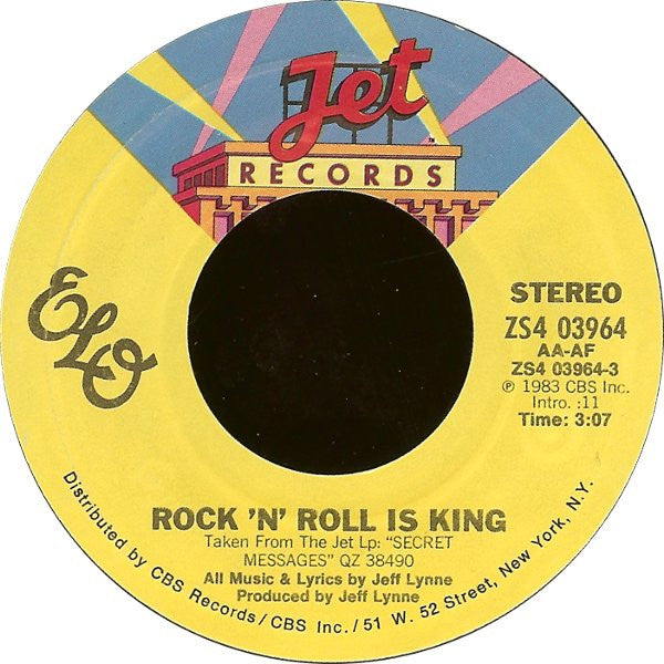 Electric Light Orchestra : Rock 'N' Roll Is King / After All (7", Single, Styrene, Pit)