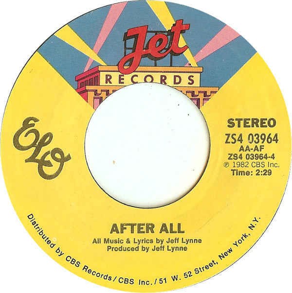 Electric Light Orchestra : Rock 'N' Roll Is King / After All (7", Single, Styrene, Pit)