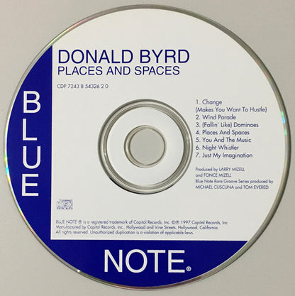 Donald Byrd : Places And Spaces (CD, Album, RE)