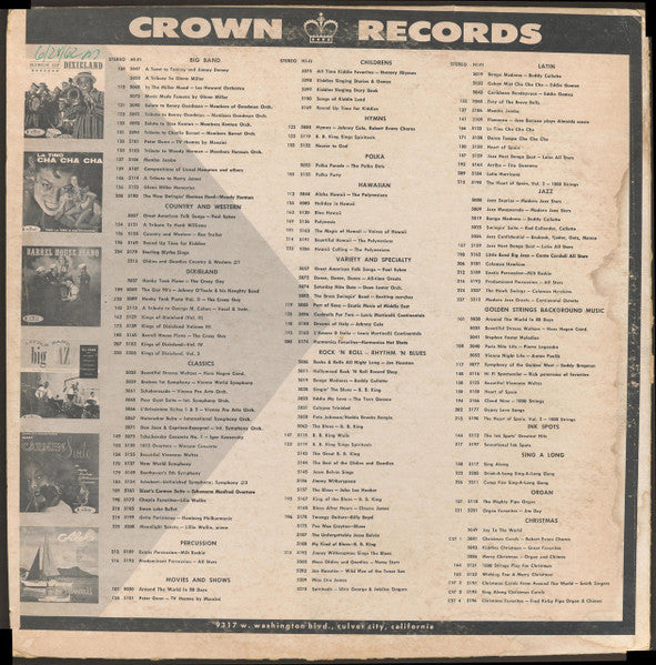Various : Blues: Oldies And Goodies (LP, Comp, Mono)