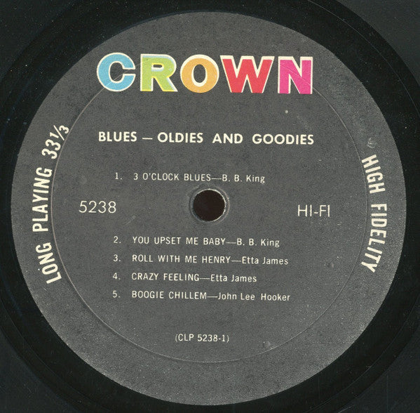 Various : Blues: Oldies And Goodies (LP, Comp, Mono)