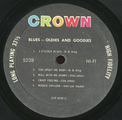 Various : Blues: Oldies And Goodies (LP, Comp, Mono)