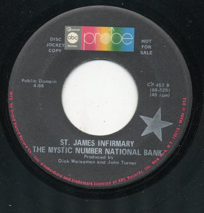 Mystic Number National Bank : Beautician Blues / St. James Infirmary (7", Promo)