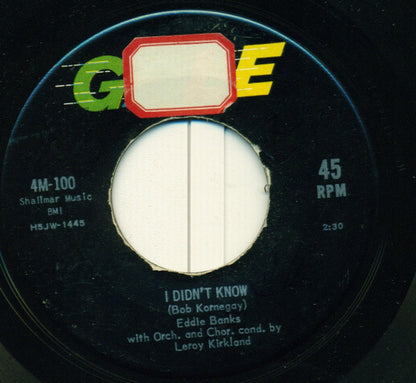Eddie Banks : I Didn't Know (7", Single)