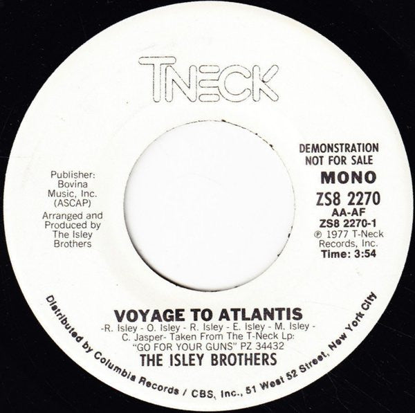 The Isley Brothers : Voyage To Atlantis (7", Promo)