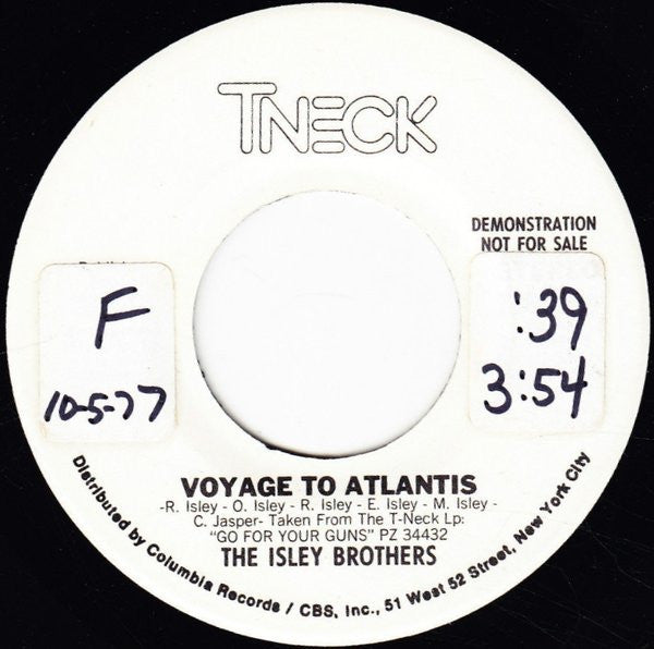 The Isley Brothers : Voyage To Atlantis (7", Promo)