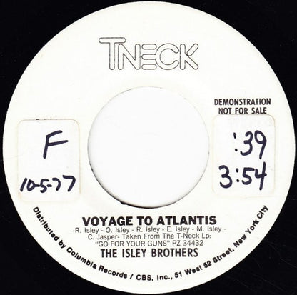 The Isley Brothers : Voyage To Atlantis (7", Promo)