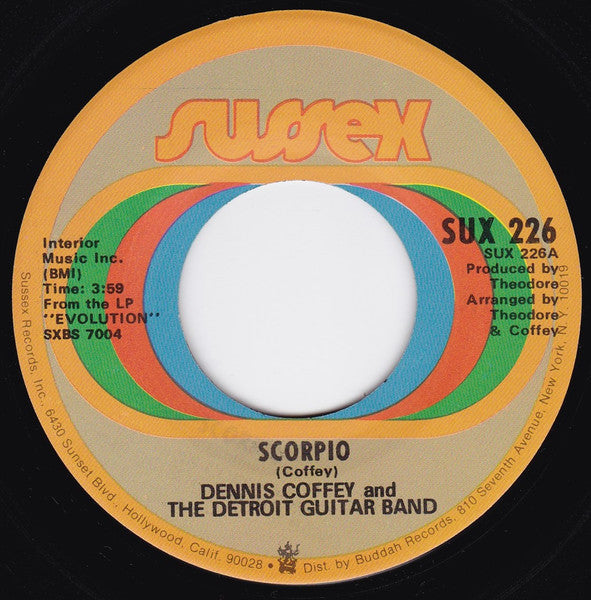Dennis Coffey And The Detroit Guitar Band : Scorpio (7", Single, ARP)