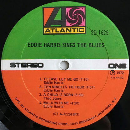 Eddie Harris : Sings The Blues (LP, Album, RI )