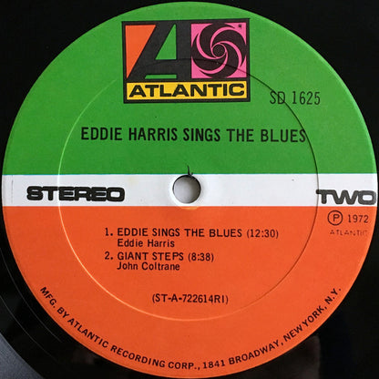 Eddie Harris : Sings The Blues (LP, Album, RI )