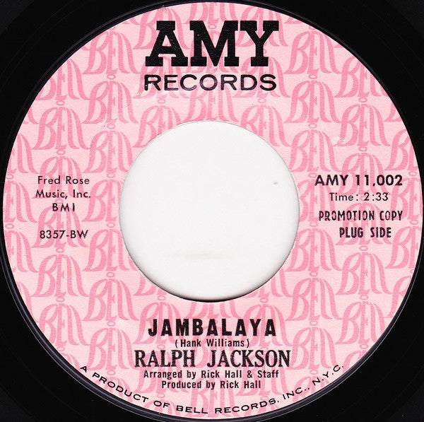 Ralph "Soul" Jackson : Jambalaya / Don't Tear Yourself Down (7", Single, Promo, Styrene)