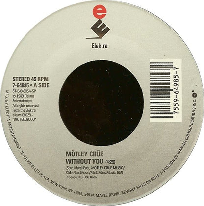 Mötley Crüe : Without You (7", Single)