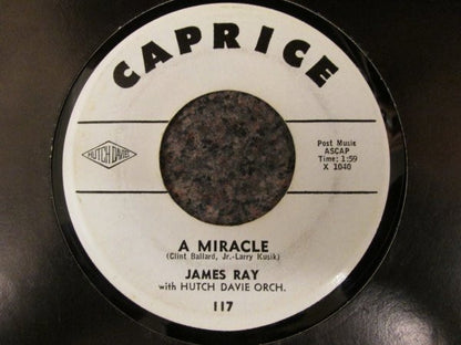 James Ray (2) With Hutch Davie Orchestra & Chorus : A Miracle / Things Are Gonna Be Different (7", Single)