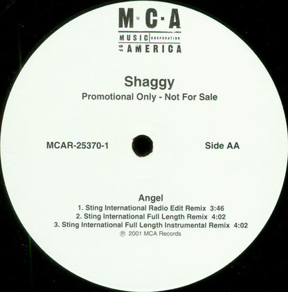 Shaggy : Angel (12", Promo)