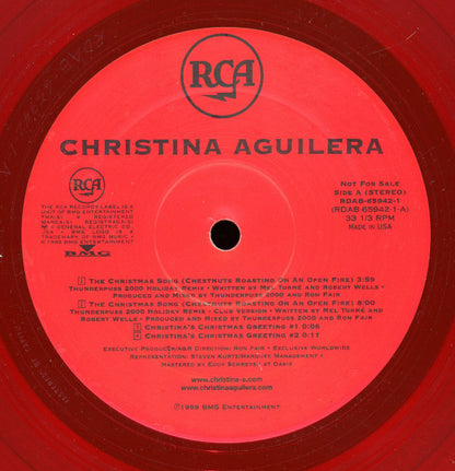 Christina Aguilera : The Christmas Song (Chestnuts Roasting On An Open Fire) (12", Promo, Red)