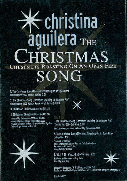 Christina Aguilera : The Christmas Song (Chestnuts Roasting On An Open Fire) (12", Promo, Red)