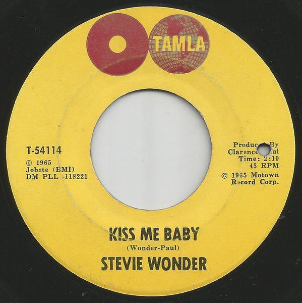 Stevie Wonder : Kiss Me Baby (7")