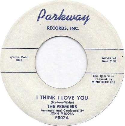 The Premiers (22) : I Think I Love You (7", Single)