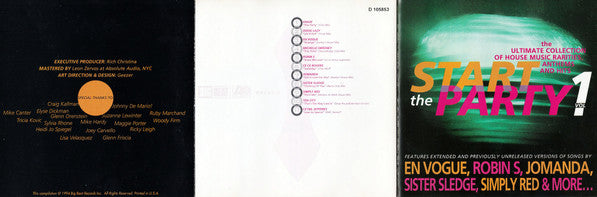 Various : Start The Party! Volume 1 (CD, Comp, Club)