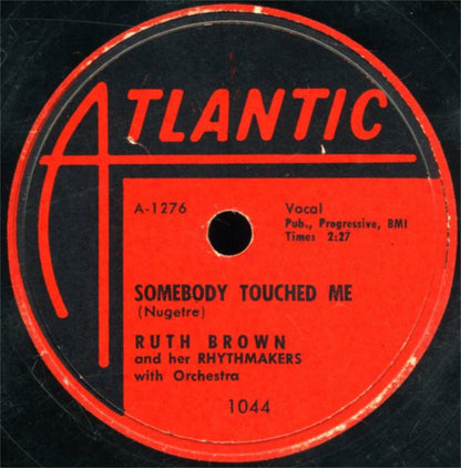 Ruth Brown And Her Rhythmakers : Mambo Baby / Somebody Touched Me (Shellac, 10", Single)