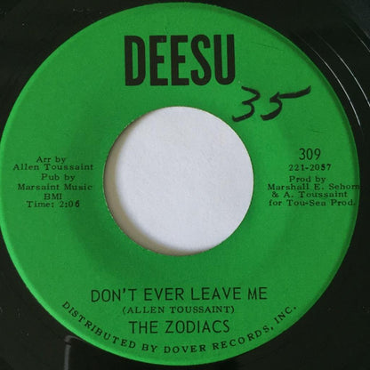 Maurice Williams & The Zodiacs : Don't Ever Leave Me / Surely (7", Single)