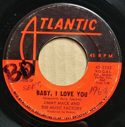 Jimmy Mack And The Music Factory : Baby, I Love You / The Hunter Gets Captured By The Game (7", Single, SP )