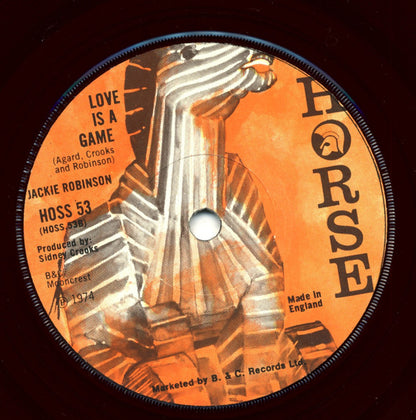 Jackie Robinson (2) : Warm & Tender Love / Love Is A Game (7", Sol)