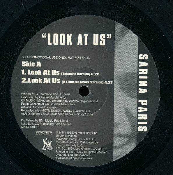 Sarina Paris : Look At Us (12", Promo)