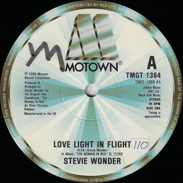 Stevie Wonder : Love Light In Flight (12")