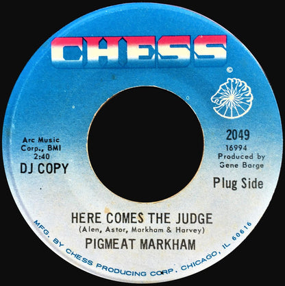 Pigmeat Markham : Here Comes The Judge (7", Promo)