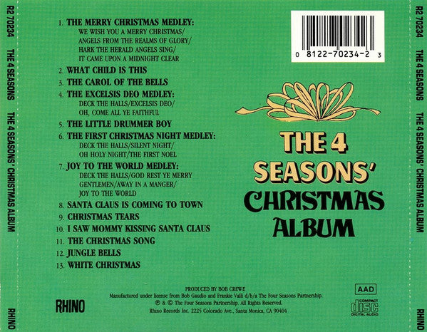 The 4 Seasons* : The 4 Seasons' Christmas Album (CD, Album, RE)