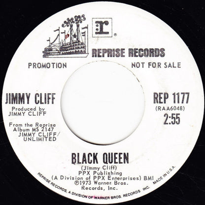 Jimmy Cliff :  Born To Win / Black Queen (7", Promo)