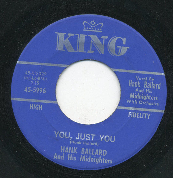 Hank Ballard & The Midnighters : Poppin' The Whip / You, Just You (7")