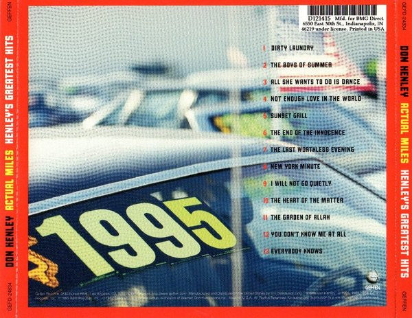 Don Henley : Actual Miles (Henley's Greatest Hits) (CD, Comp, Club, RE, RP, Cin)