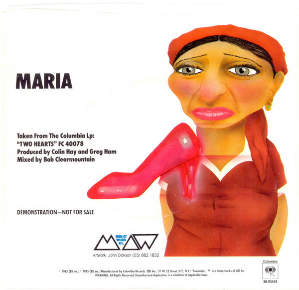 Men At Work : Maria (7", Single, Promo, Styrene)