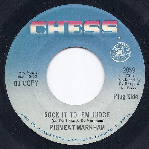 Pigmeat Markham : Sock It To 'Em Judge (7", Promo)