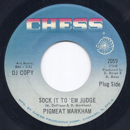 Pigmeat Markham : Sock It To 'Em Judge (7", Promo)