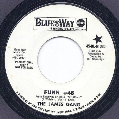 James Gang : Funk  #48 (7", Promo, Styrene)
