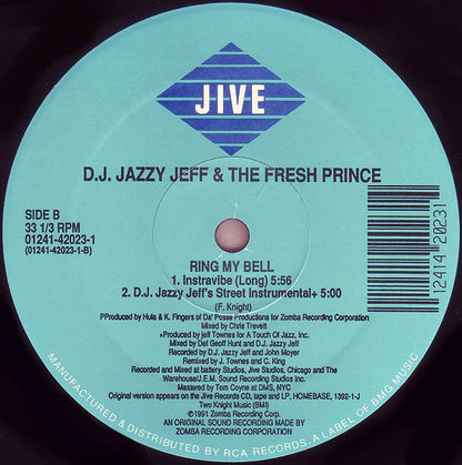 DJ Jazzy Jeff & The Fresh Prince : Ring My Bell (12")