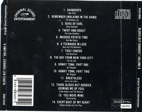Various : Oldies But Goodies Vol. 6 (CD, Comp)