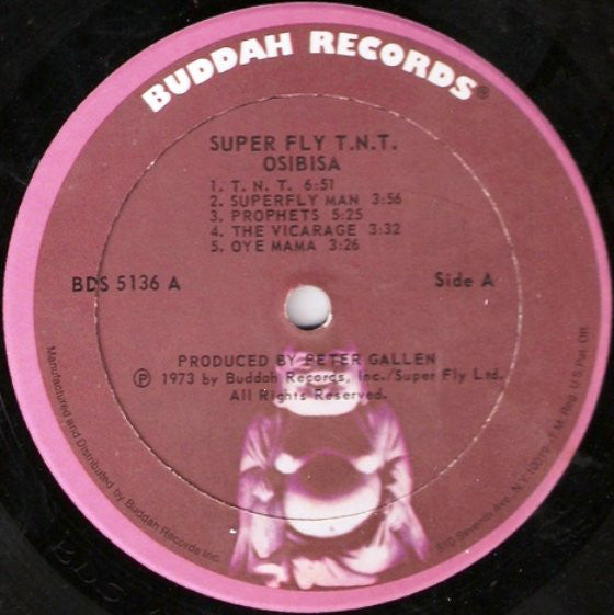 Osibisa : Super Fly T.N.T. (Original Motion Picture Soundtrack) (LP, Album, PRC)