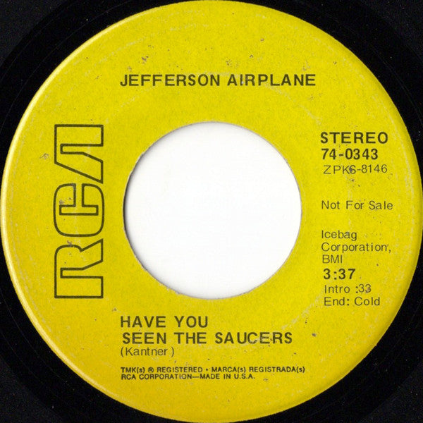 Jefferson Airplane : Mexico (7", Single, Promo)