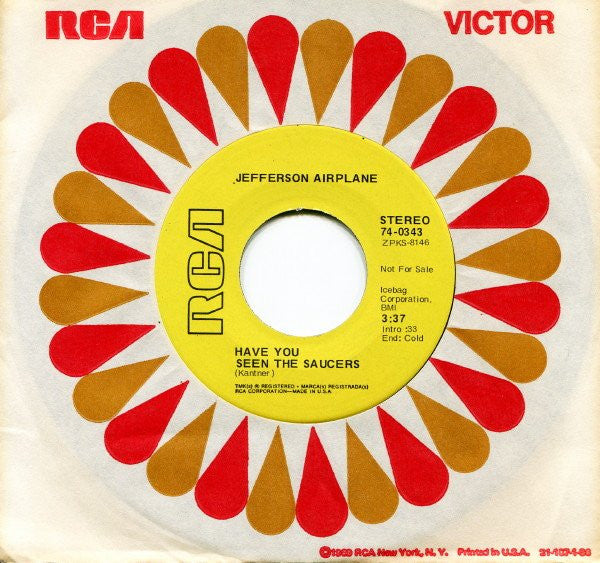 Jefferson Airplane : Mexico (7", Single, Promo)