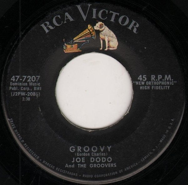Joe Dodo And The Groovers : Groovy / Goin' Steady (7", Single, Roc)