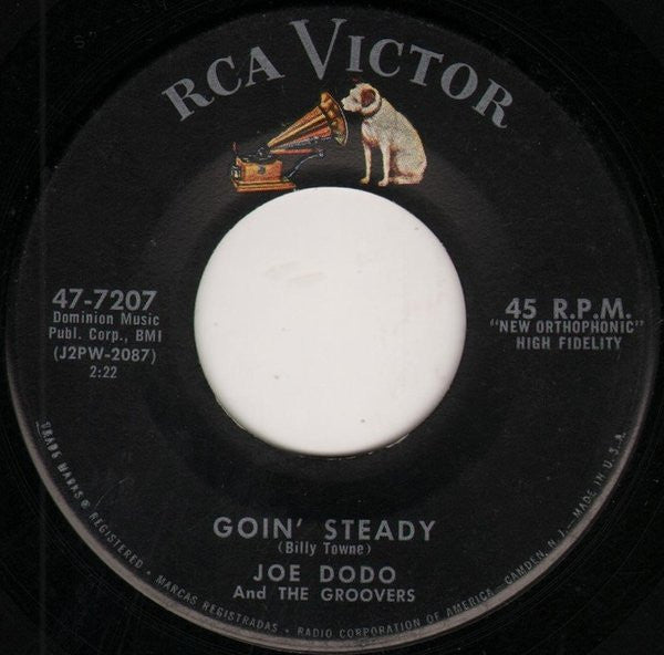 Joe Dodo And The Groovers : Groovy / Goin' Steady (7", Single, Roc)