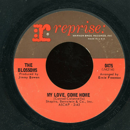 The Blossoms : Lover Boy (7", Single, Styrene)