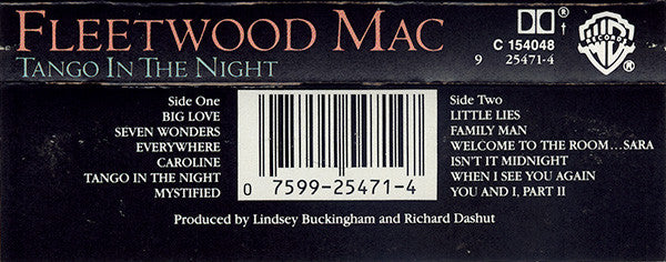 Fleetwood Mac : Tango In The Night (Cass, Album, Club)