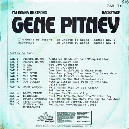 Gene Pitney : I'm Gonna Be Strong / Backstage (7", Single)